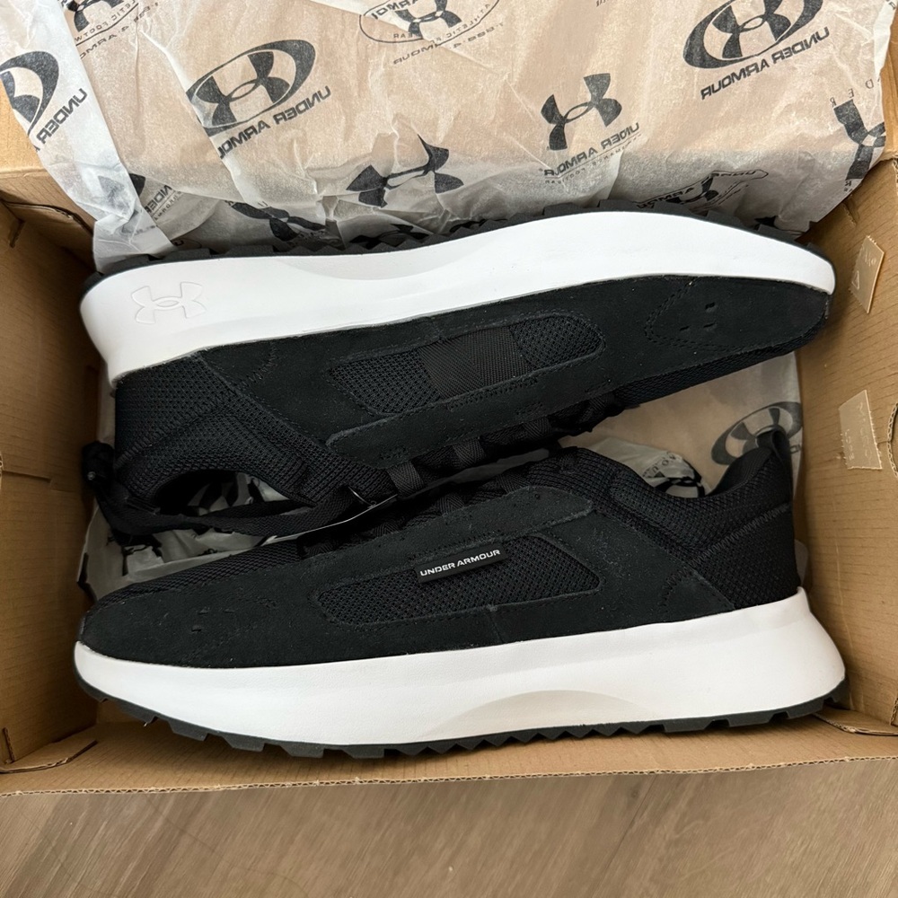 Under Armour UA Street Mirage Men’s Sneakers Black/White Size 11.5 Active Casual - Picture 6 of 8
